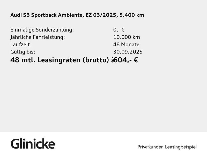 Gebraucht Audi S3 Sport 333 PS (244 kW) 2025 Polarmatteffekt audi exclusive Limousine