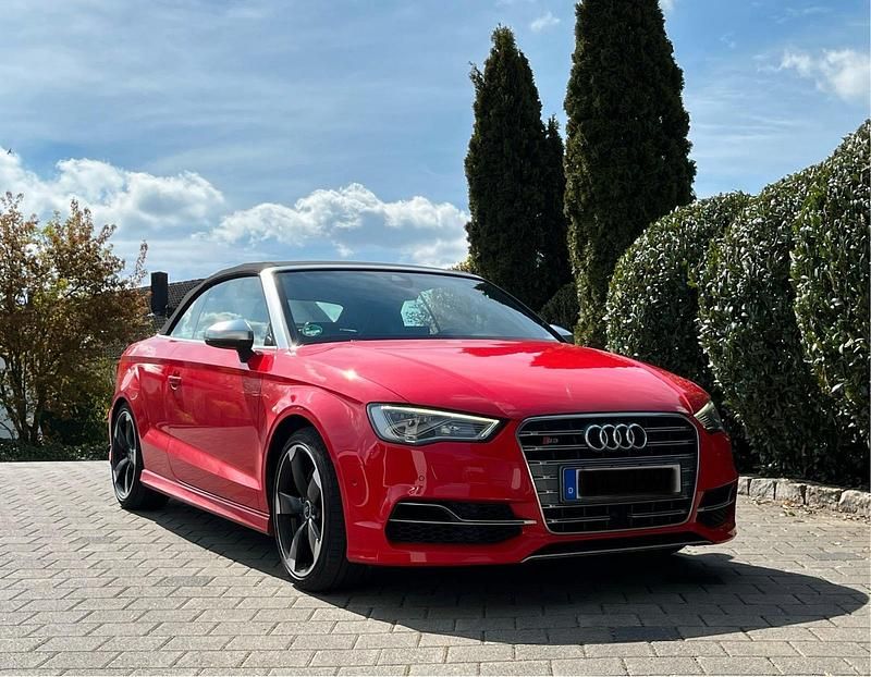 Rot Gebraucht 2016 Audi S3 Cabriolet Cabrio | 28.990 € (Teuer) - Bild 1/4