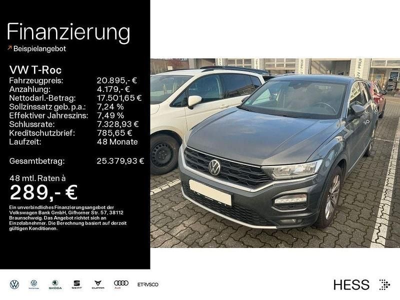 Indiumgrau (metallic) Gebraucht 2021 VW T-Roc Sport SUV | 20.895 € (Fairer Preis) - Bild 1/4