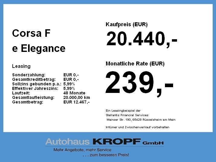 Gebraucht Opel Corsa-e 100 kW (136 PS) 2023 Lackierung schwarz perla nera Kleinwagen