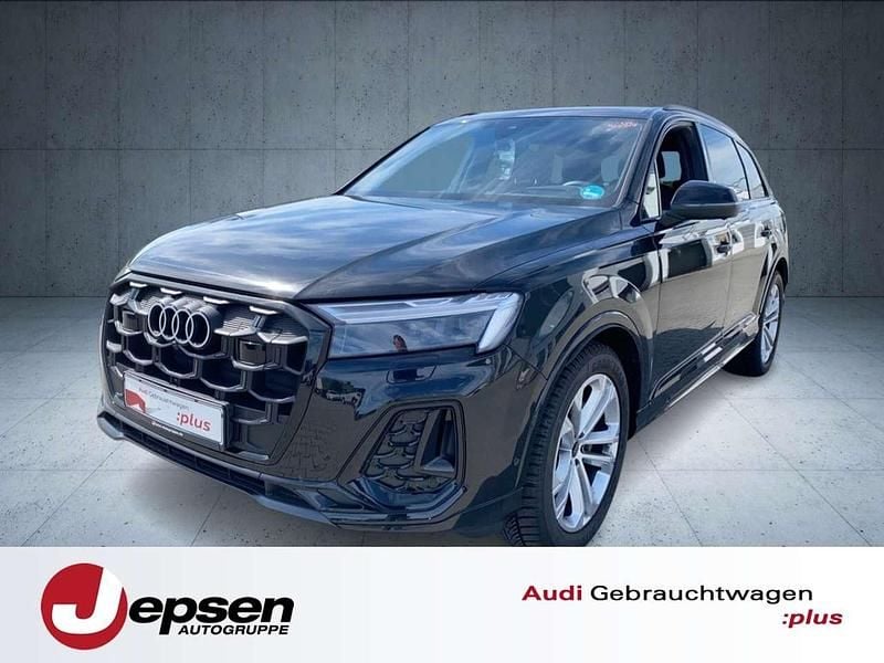 Mythosschwarz metallic Gebraucht 2024 Audi Q7 S-Line SUV | 70.970 € (Superpreis) - Bild 1/4