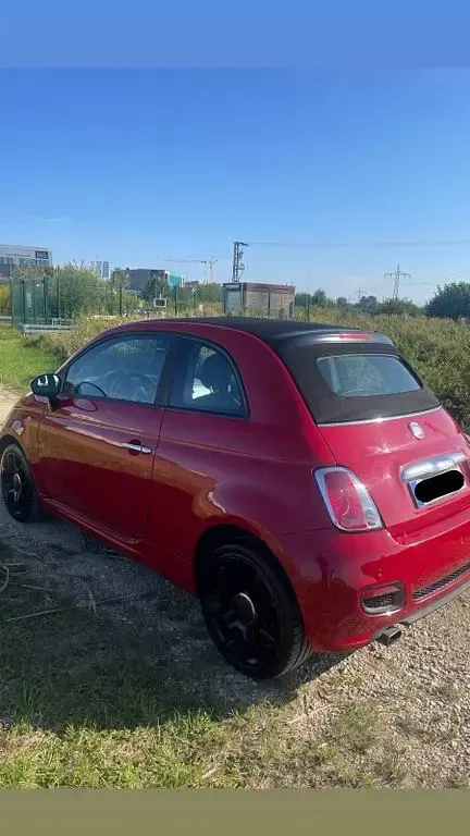 Usata Fiat 500S 86 CV (63 kW) 2014 Rosso Cabrio