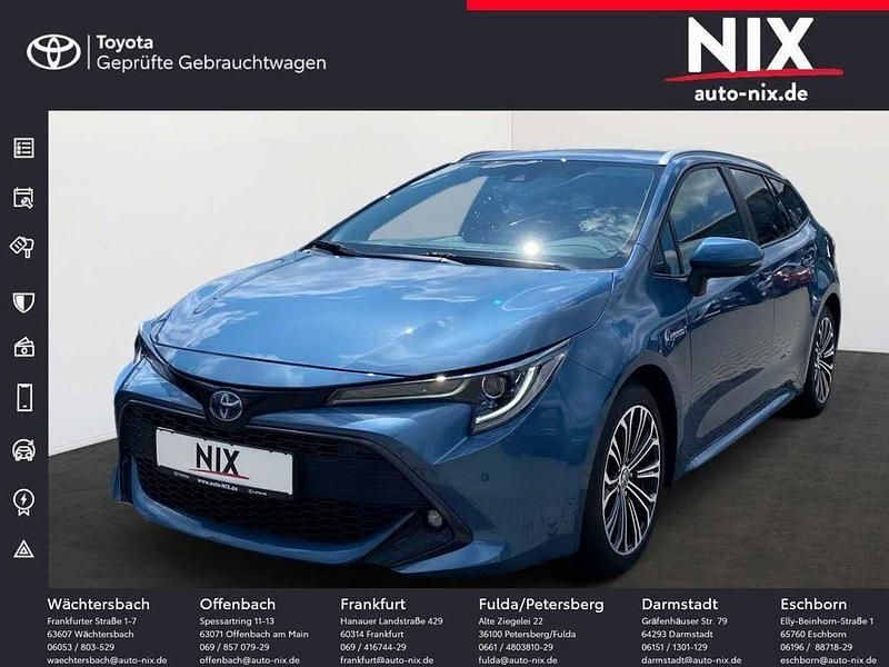 Denimblau metallic Gebraucht 2021 Toyota Corolla Team Kombi | 22.900 € (Guter Preis) - Bild 1/4
