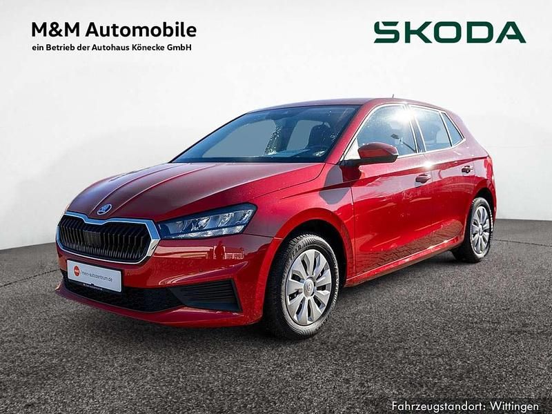 Velvet rot Gebraucht 2022 Skoda Fabia Ambition Kleinwagen | 12.799 € (Guter Preis) - Bild 1/4