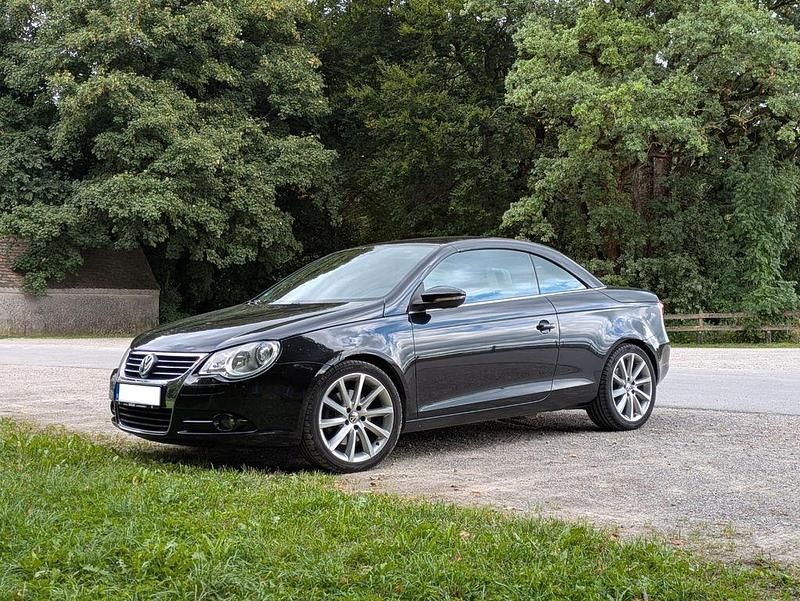 Schwarz Gebraucht 2009 VW Eos Edition Cabrio | 6.800 € (Fairer Preis) - Bild 1/4