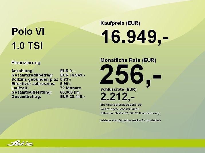 Rot Gebraucht 2020 VW Polo Highline Limousine | 16.749 € (Fairer Preis) - Bild 1/1