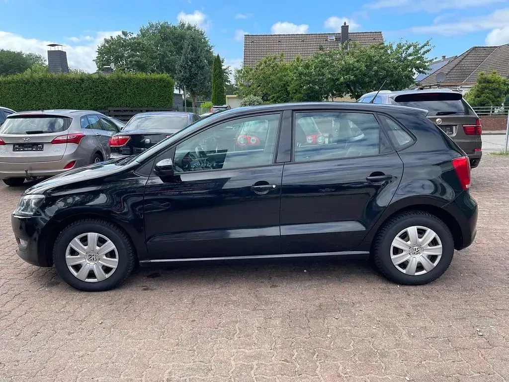 Gebraucht VW Polo Trendline 60 PS (44 kW) 2010 Schwarz Kleinwagen