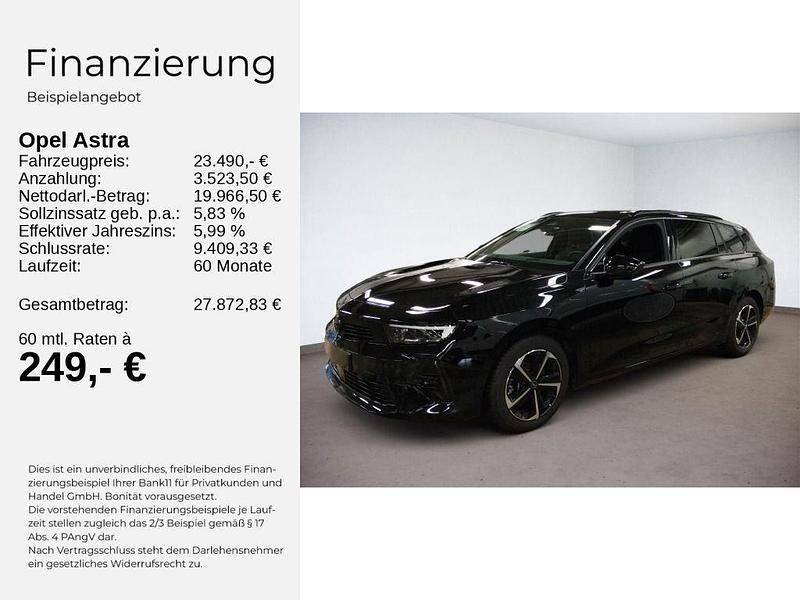 Gebraucht Opel Astra S 131 PS (96 kW) 2025 Lackierung schwarz perla nera/ Kombi