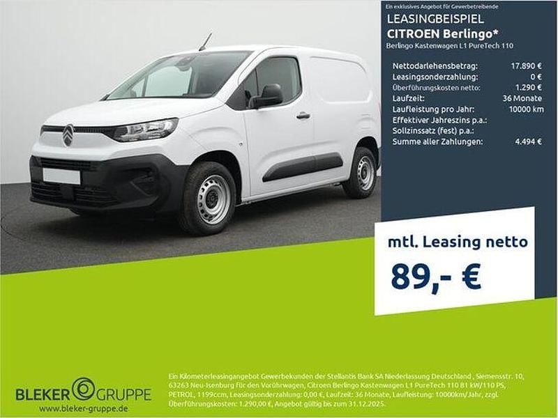 Andere Gebraucht 2024 Citroën Berlingo PureTech Van / Kleinbus | 17.890 € (Superpreis) - Bild 1/3
