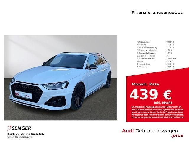 Gebraucht Audi RS4 Ambiente 450 PS (330 kW) 2024 Gletscherweiß metallic Kombi