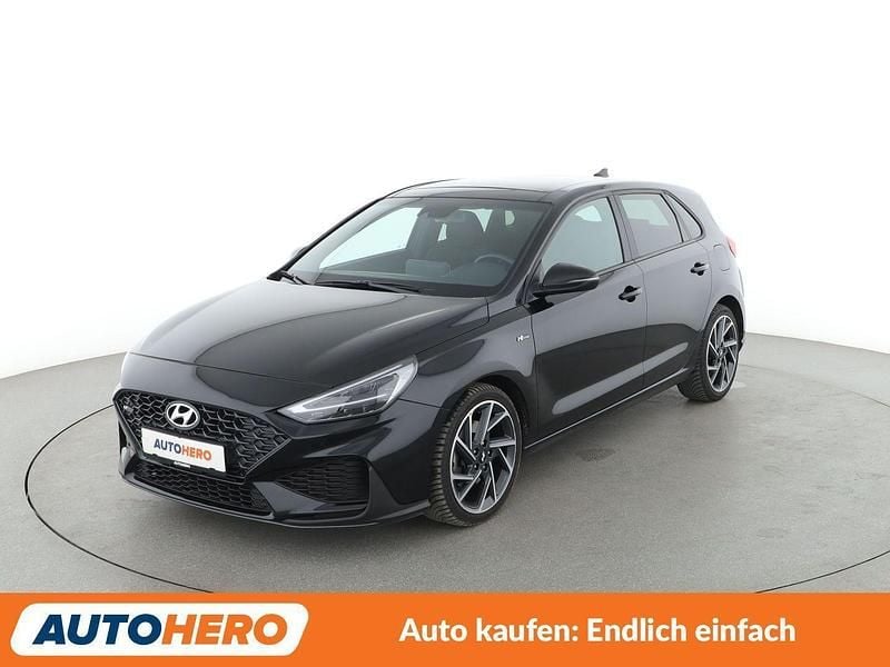 Schwarz Gebraucht 2022 Hyundai i30 N Line Limousine | 15.100 € (Superpreis) - Bild 1/3