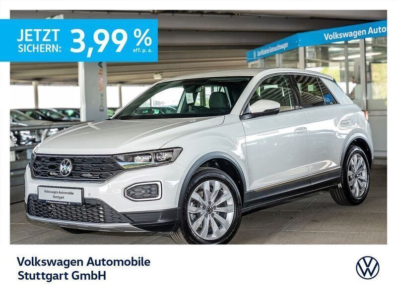 Pure white Gebraucht 2021 VW T-Roc Sportline SUV | 26.930 € (Superpreis) - Bild 1/3