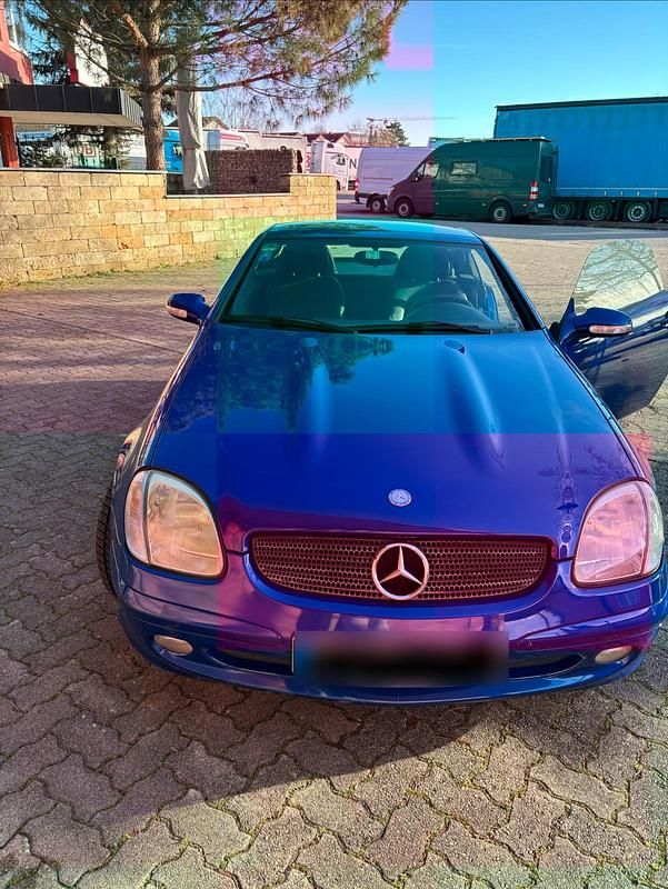 Gebraucht Mercedes SLK200 163 PS (119 kW) 2003 Blau Cabrio