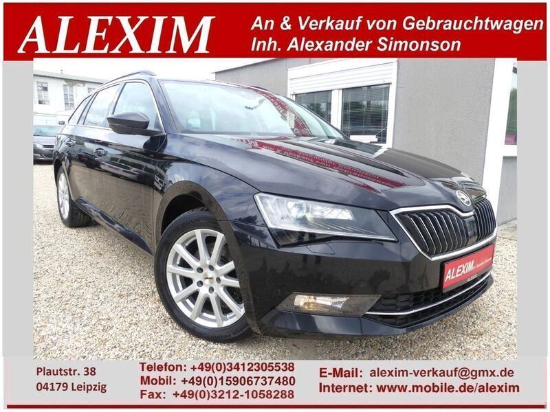 Schwarz Gebraucht 2018 Skoda Superb Ambition Kombi | 13.799 € (Superpreis) - Bild 1/4