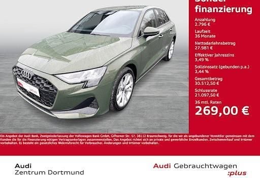 Gebraucht Audi A3 Ambiente 150 PS (110 kW) 2024 Grün Limousine