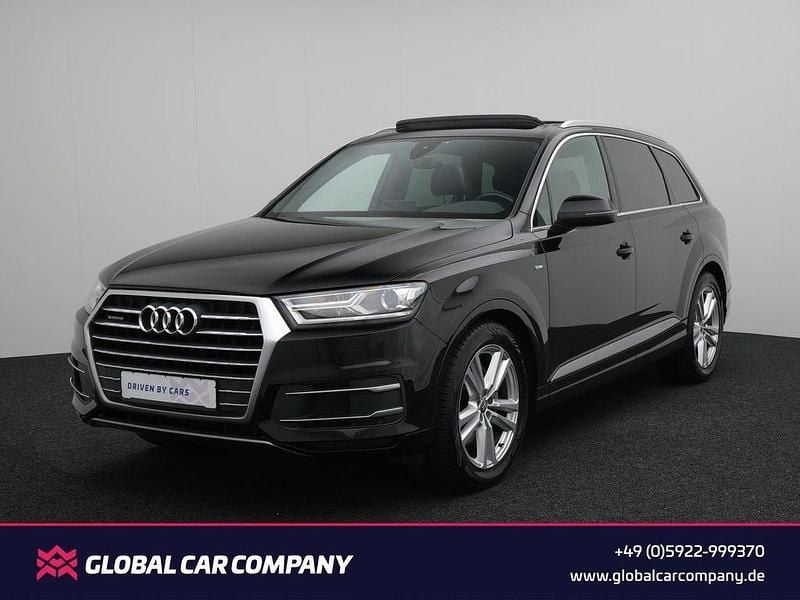 Tiefschwarz Gebraucht 2015 Audi Q7 S-Line SUV | 28.550 € (Fairer Preis) - Bild 1/4