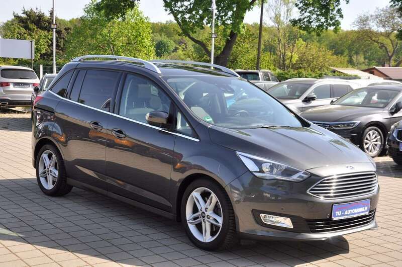 Magneticgrau (metallic) Gebraucht 2019 Ford Grand C-Max Titanium Van / Kleinbus | 12.990 € (Superpreis) - Bild 1/4