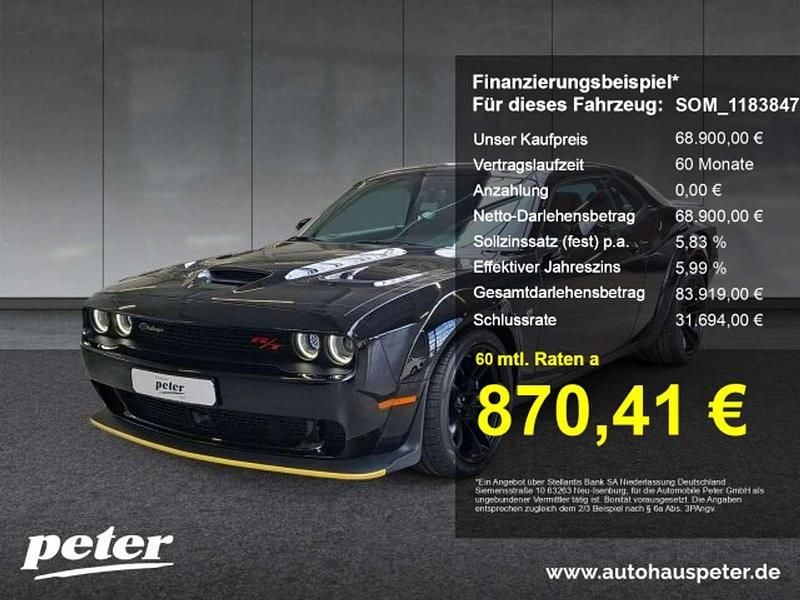 Pitch black Neu 2025 Dodge Challenger Coupé | 68.900 € (Fairer Preis) - Bild 1/4