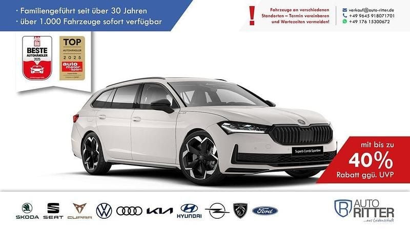 Silber Neu 2026 Skoda Superb SportLine Kombi | 51.890 € (Fairer Preis) - Bild 1/4