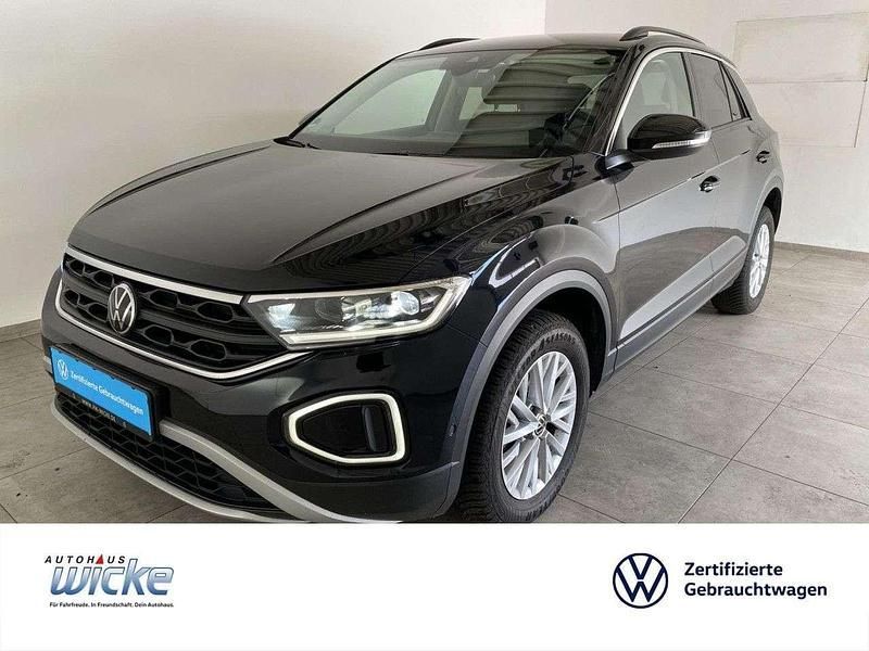 Schwarz Gebraucht 2022 VW T-Roc Life SUV | 24.380 € (Superpreis) - Bild 1/4