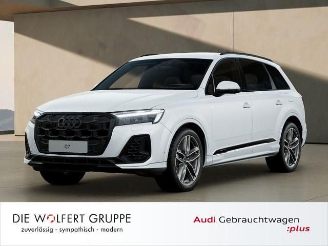 Gletscherweiß metallic Gebraucht 2024 Audi Q7 S-Line SUV | 65.980 € (Superpreis) - Bild 1/4