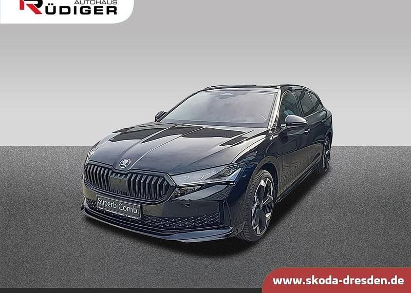 Schwarz Gebraucht 2025 Skoda Superb SportLine Kombi | 53.900 € - Bild 1/4