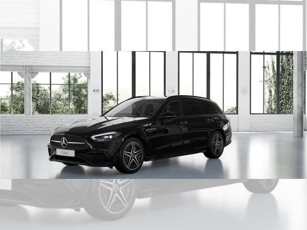 Schwarz (unilack schwarz) Neu 2025 Mercedes C200 AMG line Kombi | 53.582 € (Fairer Preis) - Bild 1/4