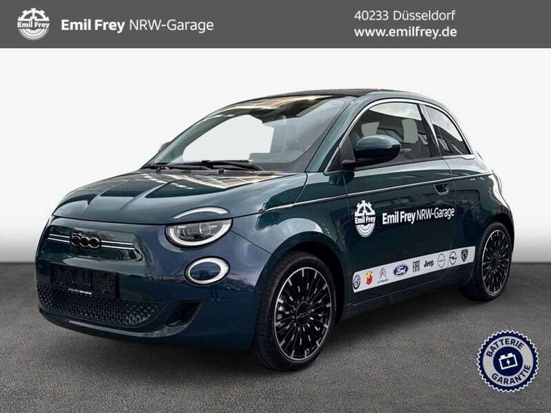 Ozean grün metallic Gebraucht 2025 Fiat 500e La Prima Cabrio | 36.790 € - Bild 1/2