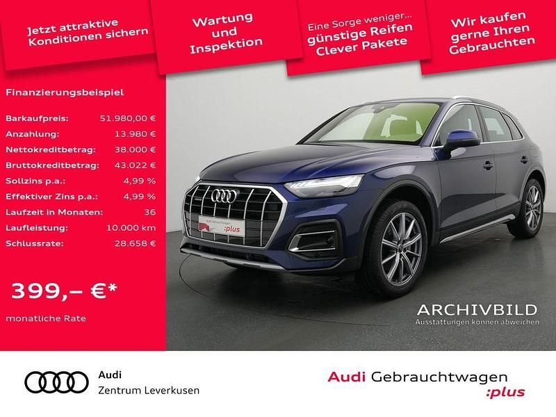 Navarrablau metallic Gebraucht 2025 Audi Q5 Advanced Plus SUV | 51.980 € (Superpreis) - Bild 1/4