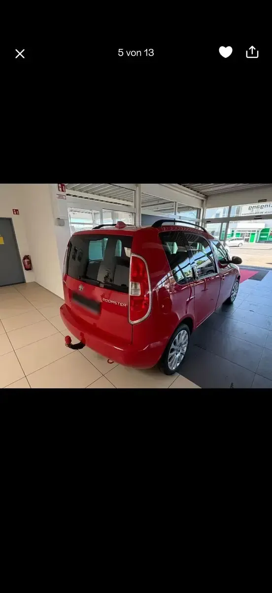Gebraucht Skoda Roomster Elegance 85 PS (62 kW) 2015 Rot Van / Kleinbus