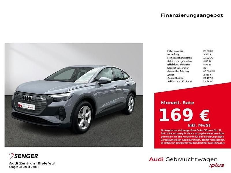 Kieselgrau Gebraucht 2022 Audi Q4 Sportback e-tron Basis SUV | 23.380 € (Guter Preis) - Bild 1/4