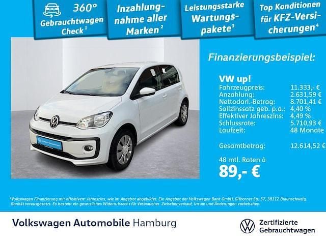Gebraucht VW up! 65 PS (47 kW) 2021 Weiß Kleinwagen