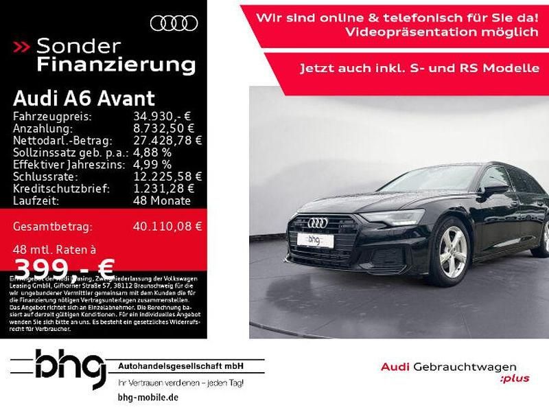 Schwarz Gebraucht 2020 Audi A6 S-Line Kombi | 34.930 € (Guter Preis) - Bild 1/4