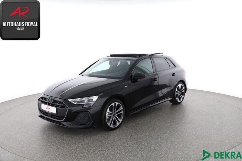 Schwarz Gebraucht 2025 Audi A3 Sportback S-Line Limousine | 41.880 € (Superpreis) - Bild 1/4