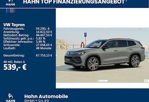 Neu VW Tayron R-line 204 PS (150 kW) 2026 Grau SUV
