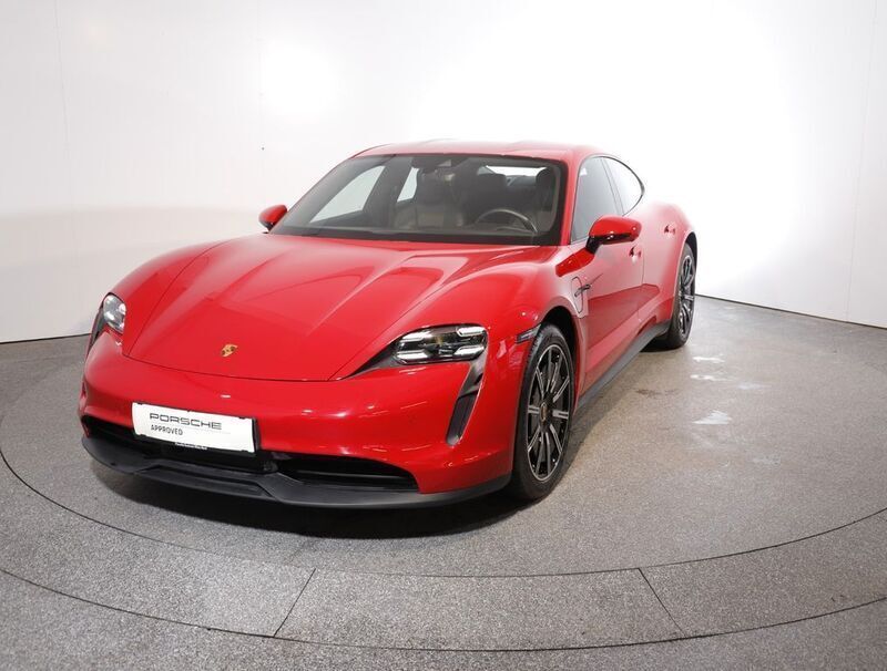 Rot Gebraucht 2022 Porsche Taycan 4S Limousine | 66.900 € (Superpreis) - Bild 1/4