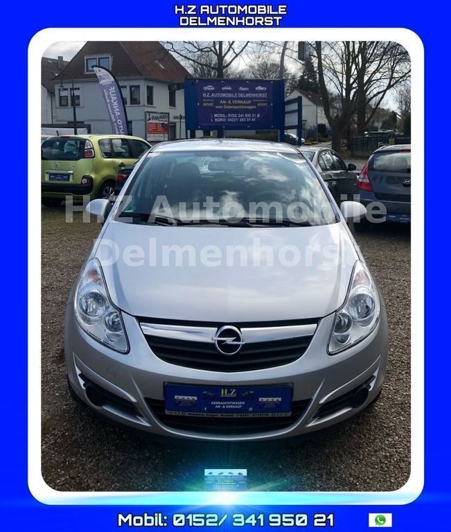 Silber Gebraucht 2009 Opel Corsa Edition Kleinwagen | 3.999 € (Fairer Preis) - Bild 1/4