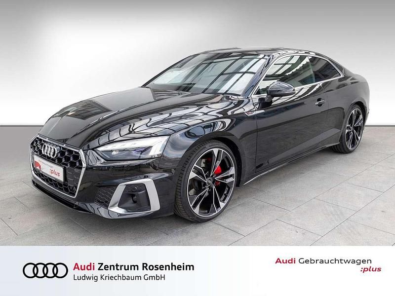 Mythosschwarz metallic Gebraucht 2022 Audi A5 Basis Coupé | 40.880 € (Etwas zu teuer) - Bild 1/4