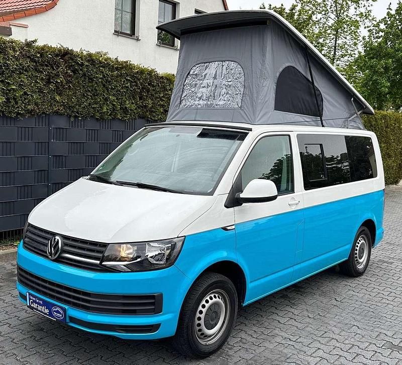 Weißblau bicolor folierung Gebraucht 2018 VW T6 California Van | 39.990 € - Bild 1/4