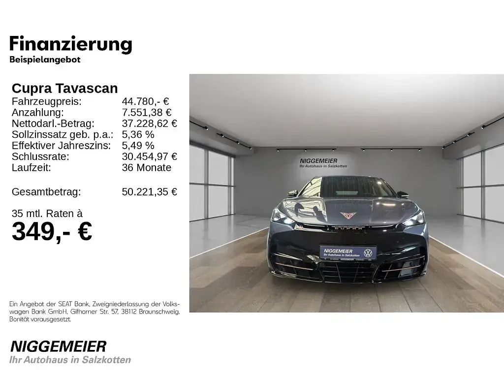 Gebraucht Cupra Tavascan 210 kW (286 PS) 2026 Blau SUV
