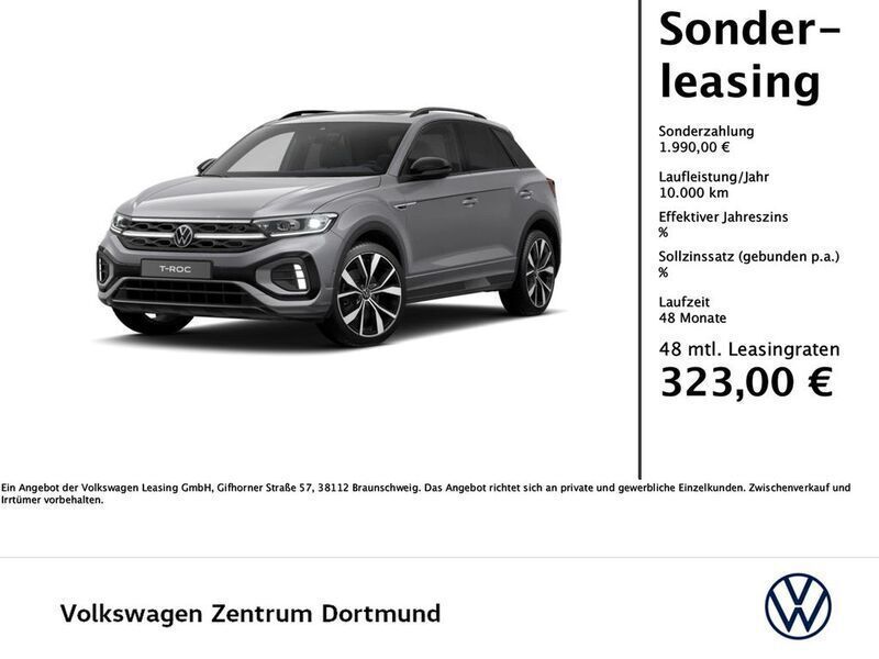 Pyritsilber metallic Neu 2025 VW T-Roc R-line SUV | 44.570 € (Teuer) - Bild 1/4