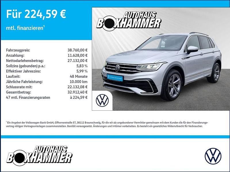 Silber Gebraucht 2023 VW Tiguan R-line SUV | 38.760 € (Fairer Preis) - Bild 1/4