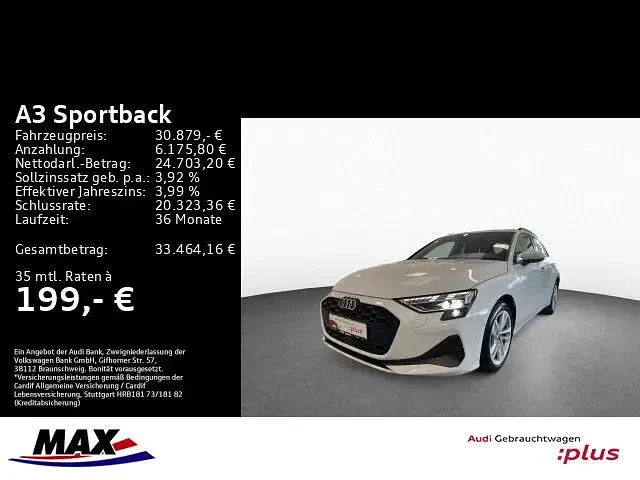 Gebraucht Audi A3 Ambiente 150 PS (110 kW) 2025 Gletscherweiß metallic (metallic) Limousine