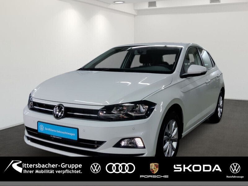 (pure white) Gebraucht 2021 VW Polo Highline Kleinwagen | 14.990 € (Fairer Preis) - Bild 1/4