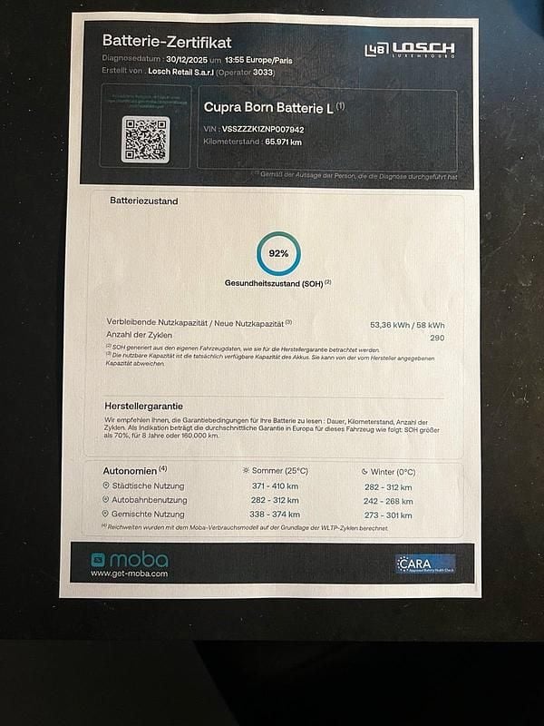 Gebraucht Cupra Born 110 kW (150 PS) 2022 Schwarz Kleinwagen