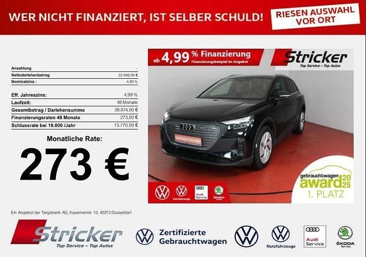 Schwarz Gebraucht 2022 Audi Q4 e-tron Comfort SUV | 22.949 € (Fairer Preis) - Bild 1/4