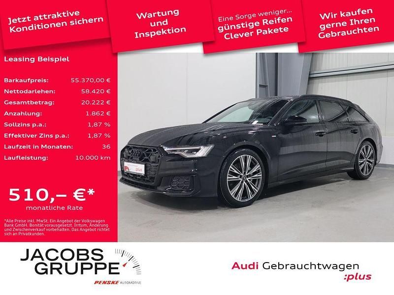 Mythosschwarz metallic Gebraucht 2025 Audi A6 S-Line Kombi | 55.370 € (Guter Preis) - Bild 1/4