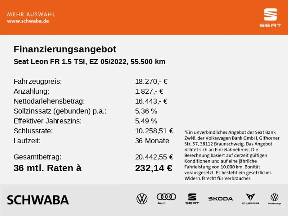 Gebraucht Seat Leon FR 150 PS (110 kW) 2022 Desire rot metallic Limousine