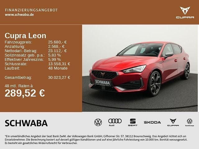 Rot Gebraucht 2023 Cupra Leon VZ Limousine | 25.680 € (Fairer Preis) - Bild 1/4