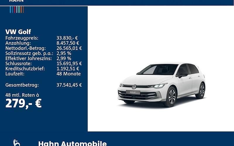 Neu VW Golf VIII 116 PS (85 kW) 2026 Weiß Limousine